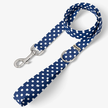 Navy Dots Dog Leash Navy Dots Dog Leash